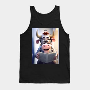 The Educated Bovine Tank Top